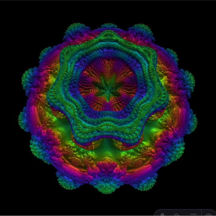 Real WebGL Volume Shader mushroom frame held still after page load